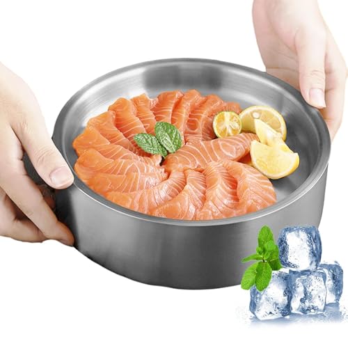 Gekühltes Serviertablett – Serviertabletts für die Party | Buffettisch Kühltablett für Partys Picknick Grill Events | Kühltablett für Lebensmittel Gekühltes Serviertablett – Serviertabletts für die Party | Buffettisch Kühltablett für Partys Picknick Grill Events | Kühltablett für Lebensmittel von syayw