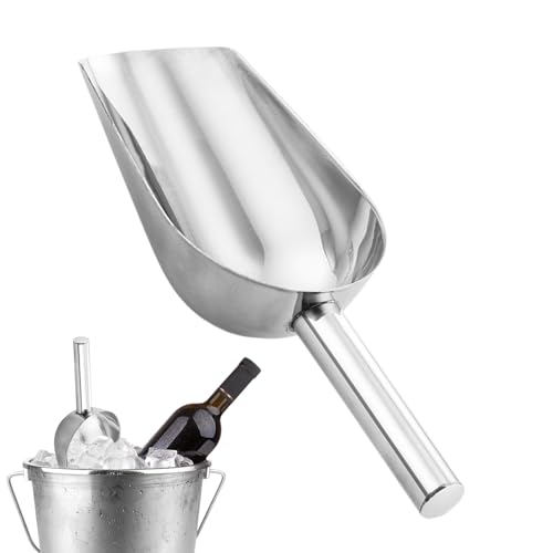 Ice Scooper - Edelstahl Küchenschaufel für Süßigkeitsnüsse | Metall Utility Scoops | Handy Bar serviert Werkzeug für Gefrierschrank Pantry Storage Restaurant Küche Home BR von syayw