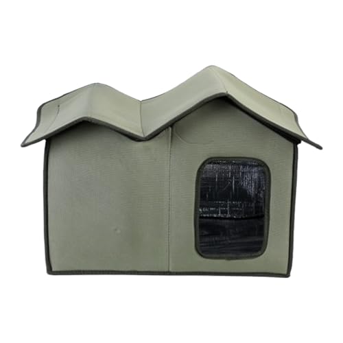 Katzenhaus für den Außenbereich, für streunende Katzen, temporärer Unterschlupf für Wildtiere im Garten, Balkon, Hof, Camping Katzenhaus für den Außenbereich, für streunende Katzen, temporärer Unterschlupf für Wildtiere im Garten, Balkon, Hof, Camping von syayw