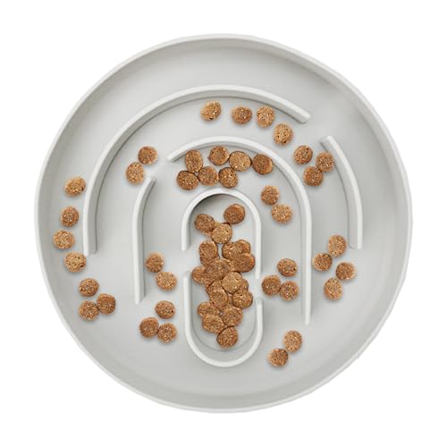 Katzennapf Mit Langsamer Fütterung - Trockenfutter Futternapf Zur Beruhigten | Futternapf Für Katzen Mit Langsamer Fütterung | Rutschfester Silikon Napf Mit Labyrinth-Design Für Balkon, Schlafzimmer von syayw