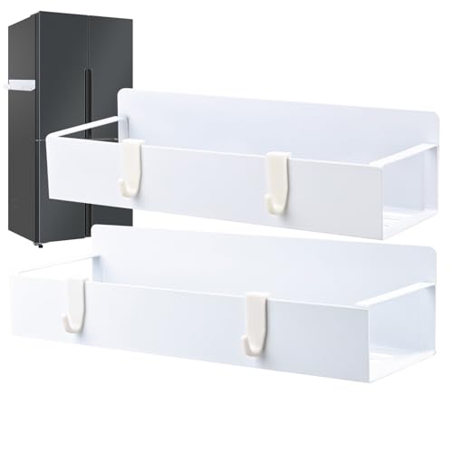 Kühlschrank Becherhalter mit Magnet,Magnetischer Tassenorganizer für Kühlschrankseite - 2er Set Mit 4 Haken Stauraum Für Küche Wohnzimmer Esszimmer von syayw