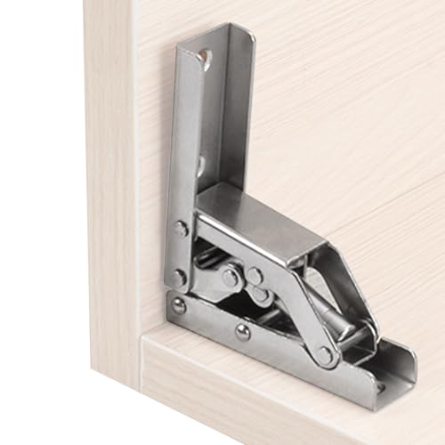Locking Folding Scharnier - 90 Grad Heavy Duty Locking Scharniere 90 Grad Für Möbel, Kleiderschränke | Tischunterstützung Scharnier | Faltbarer Sperrweiterung Support -Halterung Für Schränke von syayw