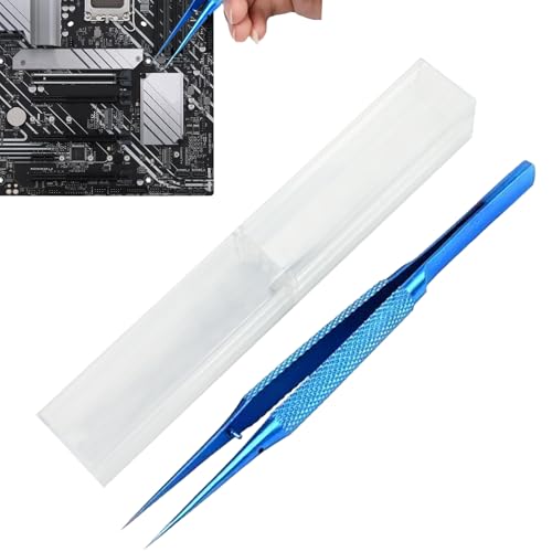 Spitze Pinzetten - Nicht Magnetische Nadel -Pinzetten Mit Aufbewahrungsbox | 5,5 Zoll Telefonreparaturwerkzeug | Feiner Punkt Pinzette Für Leiterplatten Computer Motherboards Handwerk Spitze Pinzetten - Nicht Magnetische Nadel -Pinzetten Mit Aufbewahrungsbox | 5,5 Zoll Telefonreparaturwerkzeug | Feiner Punkt Pinzette Für Leiterplatten Computer Motherboards Handwerk von syayw