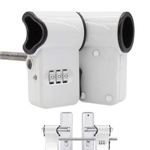 Türverriegelung ohne Schlüssel, doppelseitig, mechanisch, für Außenzäune | Code-Zugangsverriegelung | Kombinierter Türventor für Holzzaun Metall Gate Key F von syayw