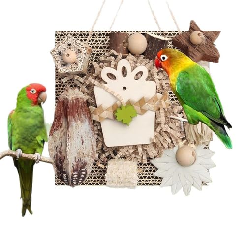 Vogel Kauspielzeug,Holz Und Pappe Kauspielzeug Für Vögel - Käfig Zubehör Zum Mit Hängematte Fensterplatz Spielbereich Für Innnenbereich Vogel Kauspielzeug,Holz Und Pappe Kauspielzeug Für Vögel - Käfig Zubehör Zum Mit Hängematte Fensterplatz Spielbereich Für Innnenbereich von syayw