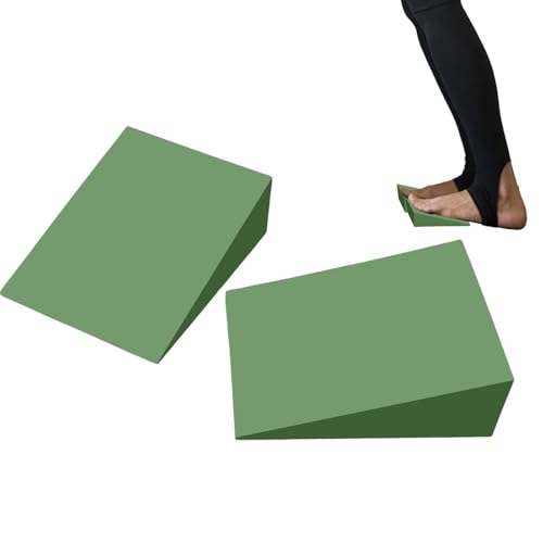 Wadenstrecker Schrägbrett | Leichter Und Tragbarer Rutschfester Fersenkeil Für Kniebeugen,Yogahilfe, Langlebige Unisex Lösung Für Training Zuhause von syayw