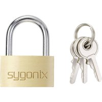 SY-5045288 Vorhängeschloss 29.8 mm verschieden schließend Goldgelb Schlüsselschloss - Sygonix von sygonix