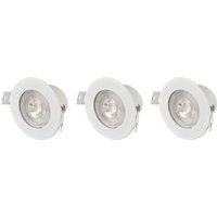 SY-6418008 LED-Einbauleuchte 3er Set led led 5.5 w Weiß - Sygonix von sygonix