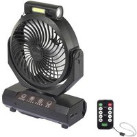Sygonix Akku-Ventilator 4.6W (Ø) 205mm Schwarz von sygonix