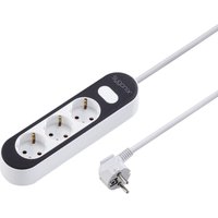 Sygonix - SY-4538270 Steckdosenleiste mit Schalter 3fach Weiß, Schwarz Schutzkontakt 1 St. von sygonix