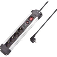 SY-4755610 Überspannungsschutz-Steckdosenleiste 4fach Silber, Schwarz Schutzkontakt 1 St. - Sygonix von sygonix