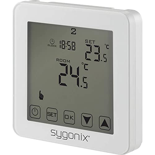 Sygonix SY-4961570 Touch 2 Raumthermostat Unterputz Wochenprogramm 1 St. Sygonix SY-4961570 Touch 2 Raumthermostat Unterputz Wochenprogramm 1 St. von sygonix