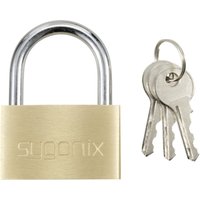 SY-5045286 Vorhängeschloss 49 mm verschieden schließend Goldgelb Schlüsselschloss - Sygonix von sygonix