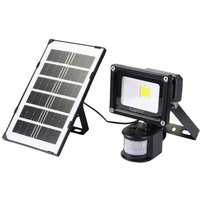 Sygonix SY-5461108 Solar-Spot mit Bewegungsmelder 10W Neutralweiß Schwarz von sygonix