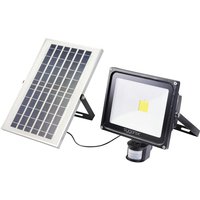 Sygonix SY-5461112 Solar-Spot mit Bewegungsmelder 50 W Neutralweiß Schwarz von sygonix