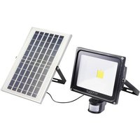 Sygonix SY-5461112 Solar-Spot mit Bewegungsmelder 50W Neutralweiß Schwarz von sygonix