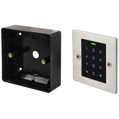 Sygonix SY-6121664 Code-Tastatur mit RFID Unterputz, Aufputz 12 V/DC, 18 V/DC IP66 mit beleuchteter Tastatur, mit Touch von sygonix