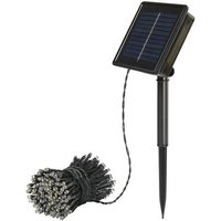 Sygonix Solar-Lichterkette SY-5596928 LED Warmweiß, Kaltweiß Schwarz, Standard-Grün (seidenmatt) von sygonix