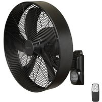 Sygonix Wandventilator 50W (L x B x H) 450 x 450 x 355mm Schwarz (matt) von sygonix