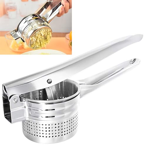 Syiyunran Kartoffelpresse Edelstahl Kartoffelstampfer Stampfer - 1 Stück, Robuster Kartoffelstampfer, Großer Stampfer, Manuelle Saftpresse, Küchengerät zum Pürieren von Kartoffelpüree Syiyunran Kartoffelpresse Edelstahl Kartoffelstampfer Stampfer - 1 Stück, Robuster Kartoffelstampfer, Großer Stampfer, Manuelle Saftpresse, Küchengerät zum Pürieren von Kartoffelpüree von syiyunran