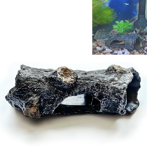syiyunran Aquarium Dekoration Korkröhre Höhle - Schwarz Dient als Unterschlupf und Versteck für Kleinere Reptilien Amphibien ist Auch Ideal Aquariendekorationen Bringen sie Einen Hauch von Natur Ihr von syiyunran