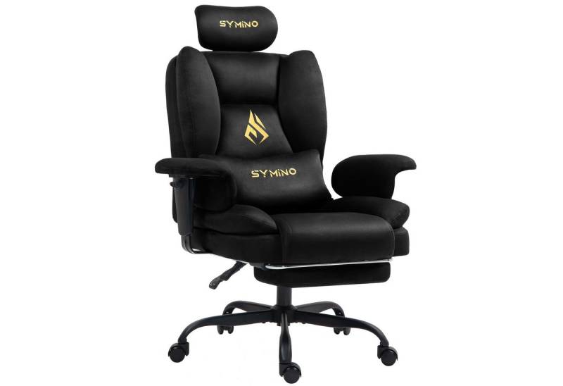 symino Stuhl Ergonomischer Sofa-Gaming-Stuhl, Verstellbarer Gamer-Stuhl, mit Hochwertigem Kunstpelzbezug für Ultimativen Komfort von symino