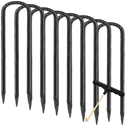 Bodenanker，erdanker bodenanker, Trampolin Zubehör, U-Haken Bodenanker Zur Befestigung von Zelten, Zeltheringe Heringe, heringe erdnägel stabil (8-teiliges Set) von synoratory