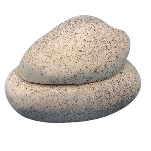 HIDE A KEY Zen Garden Rock - Realistischer Garten & Innendekoration, wasserdichte Schlüsselheiter, Leichter haltbarer Harzstapelstein für Ersatztasten im Freien (Natural Design) von synxzen