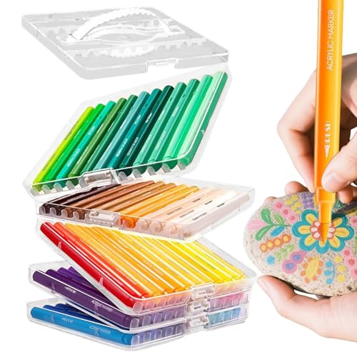 Acrylmalstifte Set - 60 Stück Acryl Marker Set Für Steine Bemalen | Abwaschbare Kunst Utensilien Für Metall Klassenzimmer Papier Schule Keramik Leinwand Erwachsene Schüler Stein Acrylmalstifte Set - 60 Stück Acryl Marker Set Für Steine Bemalen | Abwaschbare Kunst Utensilien Für Metall Klassenzimmer Papier Schule Keramik Leinwand Erwachsene Schüler Stein von szaluyk