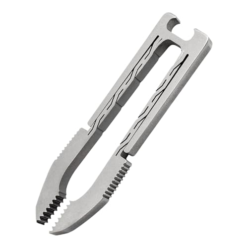 Augenbrauenpinzette | Titanlegierung Präzisionspinzette Mit Flaschenöffner-Funktion | Outdoor Gadget Für Basteln Zupfen Unterwegs | Camping Wandern Reisen Haushalt von szaluyk