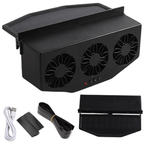 Auto Solar angetriebener Auspufflüfter | Auto Cool Lüftungssystem mit 1200 -mAh -Akku | USB -Ladeluftreiniger für Wohnmobile, LKW, Limousine | Tragbarer Fahrzeugkühlventilator für die Wärmereduzierung Auto Solar angetriebener Auspufflüfter | Auto Cool Lüftungssystem mit 1200 -mAh -Akku | USB -Ladeluftreiniger für Wohnmobile, LKW, Limousine | Tragbarer Fahrzeugkühlventilator für die Wärmereduzierung von szaluyk