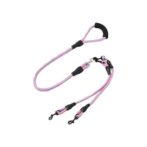 Doppelhundgurt | 360 ° rotierende, verwirrende Leine | Dog Walking Seil | PET -Sicherheitstraining -Tool | Langlebige Außenausrüstung | Wandern, Hinterhof, Flussbetriebsnutzung59.06 Zoll von szaluyk
