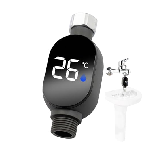 LED Digitale Duschtemperaturmessgeräte-Instant-Lesen Wasserdichtes Thermometer Für Bade-, Badezimmer- Oder Küchengebrauch, Leicht Zu Installierendes Thermostat Mit Hellem Display Für Die Sicherheit Zu von szaluyk
