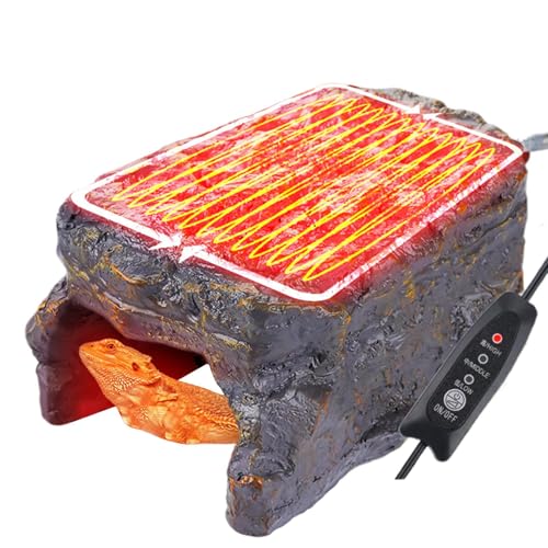 Wärmegesteine für Reptilien - Harz -Beinsteine mit erhitzter Stufe, haltbares ungiftiges Material, 10x8x5 Zoll | Bietet Wärme und Komfort für Schildkröten, Eidechsen, Schlangen, Geckos | Perfektes Wärmegesteine für Reptilien - Harz -Beinsteine mit erhitzter Stufe, haltbares ungiftiges Material, 10x8x5 Zoll | Bietet Wärme und Komfort für Schildkröten, Eidechsen, Schlangen, Geckos | Perfektes von szaluyk