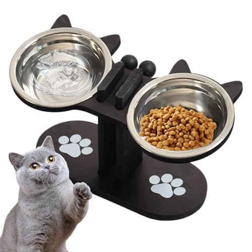 szaluyk Katzennäpfe Für Futter Und Wasser,Kleine Hundenäpfe Mit Ständer - Haustier Futterstation für Mehrhaustierhaushalte mit Futter und Wassernapf geeignet für Kätzchen Welpen und Senioren für szaluyk Katzennäpfe Für Futter Und Wasser,Kleine Hundenäpfe Mit Ständer - Haustier Futterstation für Mehrhaustierhaushalte mit Futter und Wassernapf geeignet für Kätzchen Welpen und Senioren für von szaluyk