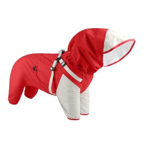 szaluyk Regenjacke für Hunde | Welpen-Regenmantel mit Kapuze, verstellbar, reflektierend, wasserdicht, Kleidung für M bis XL Hunde und Welpen für Spaziergänge bei regnerischem Wetter szaluyk Regenjacke für Hunde | Welpen-Regenmantel mit Kapuze, verstellbar, reflektierend, wasserdicht, Kleidung für M bis XL Hunde und Welpen für Spaziergänge bei regnerischem Wetter von szaluyk