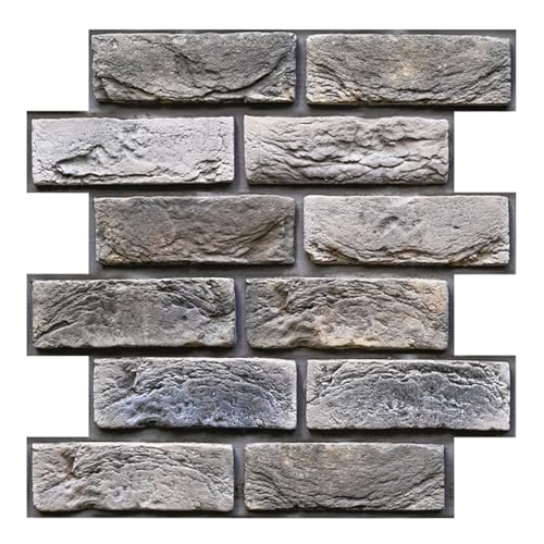 szdianhai 3D Selbstklebende Wandpaneele,10 Stück 30x30 cm 3d Küche Wandpaneele für PVC Tapeten WasserdichteZiegelstein Wandverkleidung Steinoptik PVC für Wohnzimmer,Kamin,Schlafzimmer. von szdianhai