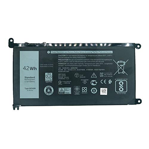 szhyon 11.4V 42Wh Original WDX0R Laptop Battery Compatible with Dell Inspiron 13 7368 14-7460 15 7560 17 5765 5767 5770 3CRH3 T2JX4 von szhyon