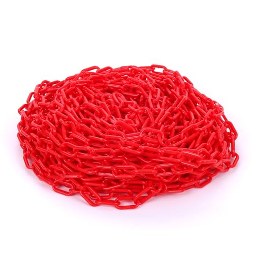 szkoo 61m Absperrkette Kettensperre, Rot Absperrkette Kunststoff Absperrketten für Warnsicherheit, Menschensteuerung, Verkehr, Warteschlange Linie szkoo 61m Absperrkette Kettensperre, Rot Absperrkette Kunststoff Absperrketten für Warnsicherheit, Menschensteuerung, Verkehr, Warteschlange Linie von szkoo