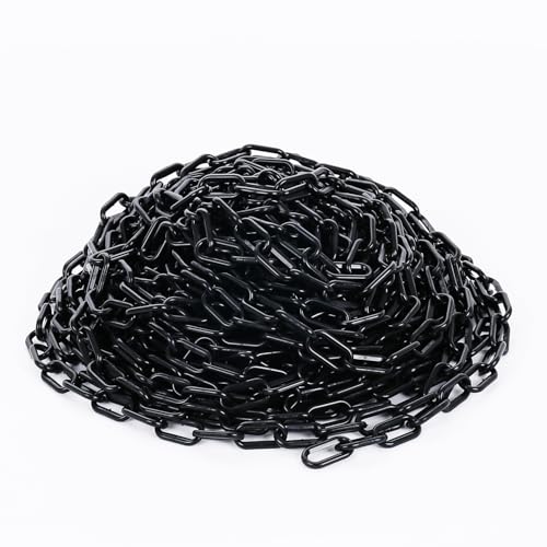 szkoo 61m Absperrkette Kettensperre, Schwarz Absperrkette Kunststoff Absperrketten für Warnsicherheit, Menschensteuerung, Verkehr, Warteschlange Linie szkoo 61m Absperrkette Kettensperre, Schwarz Absperrkette Kunststoff Absperrketten für Warnsicherheit, Menschensteuerung, Verkehr, Warteschlange Linie von szkoo