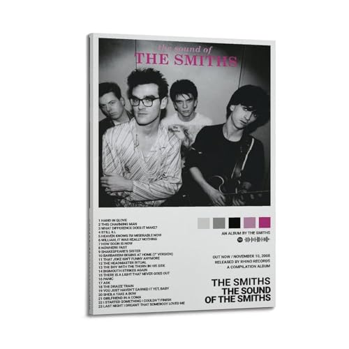 Szzmyo The Smith Poster "The Sound of The Smiths" Album-Poster, dekoratives Gemälde, moderne ästhetische Leinwandposter, Schlafzimmer-Kunst, Wohnzimmer-Dekoration, Poster, 20 x 30 cm, Rahmenstil von szzmyo