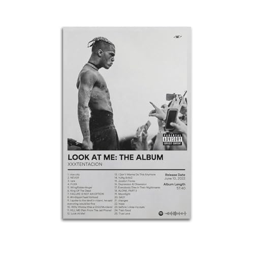 Szzmyo Xxxtentacion Poster "Look at Me The Album", dekorativ, modern, ästhetisch, Leinwanddruck, Schlafzimmer, Wohnzimmer, Badezimmer, Klassenzimmer, Kunst, 40 x 60 cm, ungerahmt Szzmyo Xxxtentacion Poster "Look at Me The Album", dekorativ, modern, ästhetisch, Leinwanddruck, Schlafzimmer, Wohnzimmer, Badezimmer, Klassenzimmer, Kunst, 40 x 60 cm, ungerahmt von szzmyo