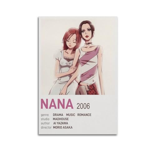 szzmyo Anime-Poster, Motiv: Nana, dekoratives Gemälde, modernes ästhetisches Leinwand-Poster, Schlafzimmer-Kunst, Wohnzimmer-Dekoration, Poster, 20 x 30 cm, ungerahmter Stil szzmyo Anime-Poster, Motiv: Nana, dekoratives Gemälde, modernes ästhetisches Leinwand-Poster, Schlafzimmer-Kunst, Wohnzimmer-Dekoration, Poster, 20 x 30 cm, ungerahmter Stil von szzmyo