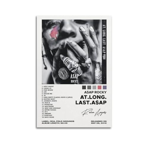 Szzmyo Leinwandposter "ASAP Rocky at Long. Last. ASAP Album", moderne ästhetische Wandkunst für Schlafzimmer und Wohnzimmer, 40 x 60 cm, ungerahmt Szzmyo Leinwandposter "ASAP Rocky at Long. Last. ASAP Album", moderne ästhetische Wandkunst für Schlafzimmer und Wohnzimmer, 40 x 60 cm, ungerahmt von szzmyo