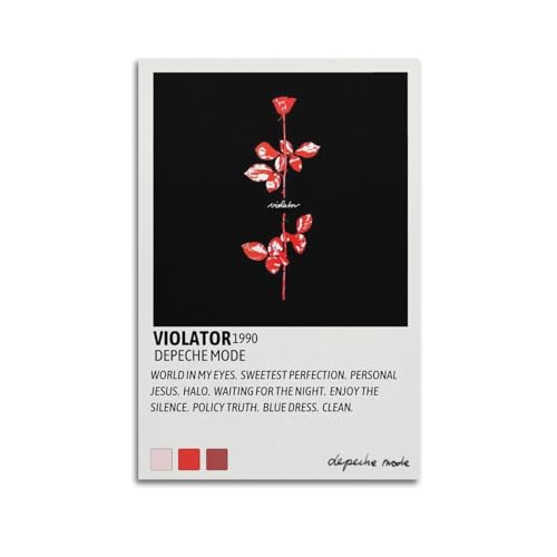 szzmyo Depeche Mode-Poster, Violator-Album, Poster, dekoratives Gemälde, moderne ästhetische Leinwand, Poster, Schlafzimmer, Kunst, Wohnzimmer, Dekoration, Poster, 40 x 60 cm, ungerahmter Stil szzmyo Depeche Mode-Poster, Violator-Album, Poster, dekoratives Gemälde, moderne ästhetische Leinwand, Poster, Schlafzimmer, Kunst, Wohnzimmer, Dekoration, Poster, 40 x 60 cm, ungerahmter Stil von szzmyo