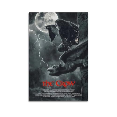 Szzmyo Filmposter "The Crow", dekoratives Gemälde, moderne ästhetische Leinwand, Poster, Schlafzimmer-Kunst, Wohnzimmer, Dekoration, Poster, 30 x 45 cm, ungerahmter Stil Szzmyo Filmposter "The Crow", dekoratives Gemälde, moderne ästhetische Leinwand, Poster, Schlafzimmer-Kunst, Wohnzimmer, Dekoration, Poster, 30 x 45 cm, ungerahmter Stil von szzmyo
