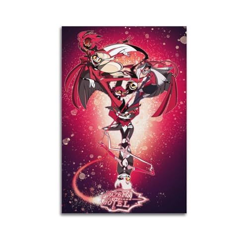 Szzmyo Hazbin Hotel-Anime-Poster, dekoratives Gemälde, moderne ästhetische Leinwand, Poster, Schlafzimmer-Kunst, Wohnzimmer, Dekoration, Poster, 30 x 45 cm, ungerahmter Stil Szzmyo Hazbin Hotel-Anime-Poster, dekoratives Gemälde, moderne ästhetische Leinwand, Poster, Schlafzimmer-Kunst, Wohnzimmer, Dekoration, Poster, 30 x 45 cm, ungerahmter Stil von szzmyo