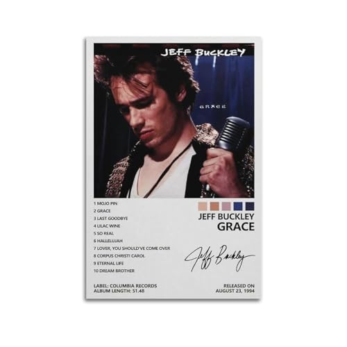 szzmyo Jeff Buckley Poster, Anmut Album, Poster, dekoratives Gemälde, moderne ästhetische Leinwandposter, Schlafzimmer, Kunst, Wohnzimmer, Dekoration, Poster, 30 x 45 cm, ungerahmter Stil szzmyo Jeff Buckley Poster, Anmut Album, Poster, dekoratives Gemälde, moderne ästhetische Leinwandposter, Schlafzimmer, Kunst, Wohnzimmer, Dekoration, Poster, 30 x 45 cm, ungerahmter Stil von szzmyo