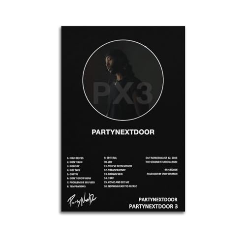 Szzmyo PartyNextDoor 3 Album-Poster, dekoratives Gemälde, moderne ästhetische Leinwand, Poster, Schlafzimmer, Kunst, Wohnzimmer, Dekoration, Poster, 50 x 75 cm, ungerahmt, 3 Stück Szzmyo PartyNextDoor 3 Album-Poster, dekoratives Gemälde, moderne ästhetische Leinwand, Poster, Schlafzimmer, Kunst, Wohnzimmer, Dekoration, Poster, 50 x 75 cm, ungerahmt, 3 Stück von szzmyo