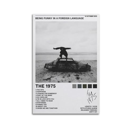 szzmyo Poster "The 1975 Being Funny In A Fremdsprache" Album Poster Dekorative Malerei Moderne Ästhetische Leinwand Poster Schlafzimmer Kunst Wohnzimmer Dekoration Poster 40 x 60 cm Unframe-Stil szzmyo Poster "The 1975 Being Funny In A Fremdsprache" Album Poster Dekorative Malerei Moderne Ästhetische Leinwand Poster Schlafzimmer Kunst Wohnzimmer Dekoration Poster 40 x 60 cm Unframe-Stil von szzmyo